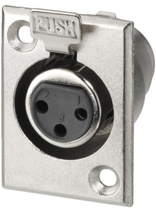 Monacor nc-508/J XLR Jack metallisch Kabelbinder