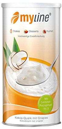 Myline Eiweiß, Cocos-Quark mit Crispies, 1er Pack (1 x 400 g Dose)