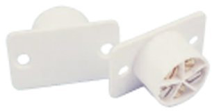 White Flush Magnetic Alarm Door Contact Detector Burglar System Reed Switch