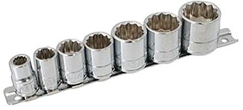 SOCKET SET WHITWORTH 3/8D 7PC Tools Sockets - SOCKET SET, WHITWORTH, 3/8D, 7PC, Kit Contents: 1/8, 3/16, 1/4, 5/16, 3/8, 7/16, 1/2