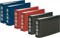 6 Bankordner 140x250mm Ordner f?r Kontoausz?ge 2x blau 2x bourdeaux 2x schwarz