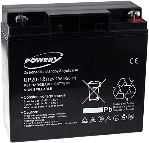 akku-net® batteria al piombo UP20-12-sostituisce FIAMM tipo FG21803 12V 20Ah, 12V, Lead-Acid