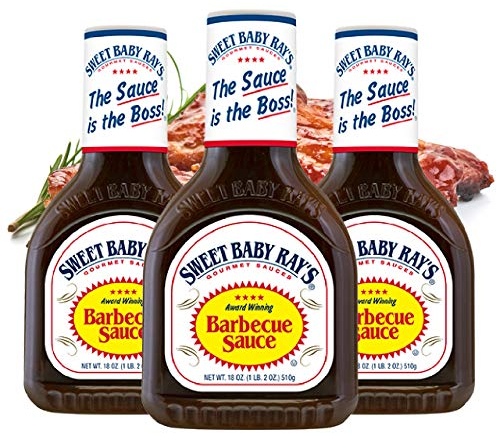 SWEET BABY RAY'S® | BBQ Sauce [ORIGINAL] | 3er Pack (3 x 18 OZ, 425ml) Original amerikanische Barbecue Sauce | USA Grillsauce mit rauchigem, smoke Geschmack