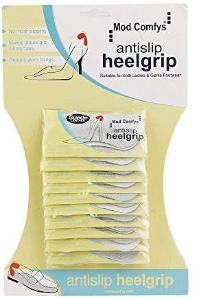 Shoe Heel Grips 6 Pack Suede Mens Ladies One Size Fits All Foot Care Comfortable - Grey Suede