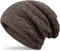 Hatstar Warme gefütterte Feinstrick Damen Beanie Herren Mütze | mit Flecht Muster und sehr weichem Fleece Innenfutter | Unisex Wintermütze weich & warm (4 | Khaki braun)