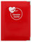 Color pop® Etui santé (Rouge) - Fabrication française - Ordonnances/Carte vitale/Carte mutuelle/Feuilles maladie - 15,8 x 11,7 x 0,4 cm