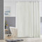 Furlinic Duschvorhang Beige 180x180 aus Polyester Stoff Antischimmel Wasserabweisend Waschbar Badvorhang Textil für Badewanne Bad Beige mit 12 Duschvorhangringe.