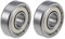 R1660ZZ Kugellager, tief, 6 mm, Innendurchmesser 16 mm, OD 5 mm, Bohrung, doppelt geschirmt, Stahl, Chrom, Z2, 2 Stück