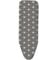 Vinsani Modern Extra Large Universal Fit Ironing Board Cover Multi Fit New Foam Back Padding 100% Cotton Easy Fit, 140 x 52 cm, Made in EU – Grey Star (Iron Board not Included)