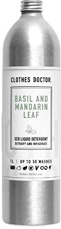 1L Eco Friendly Naturally Fragranced All Purpose Liquid Detergent - Made in Britain | Concentrated Formula Natural Scented Laundry Washing Detergent For Tough Stains Palm Oil & Cruelty Free 50 Washes