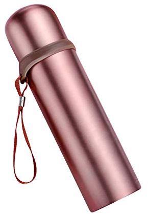 JIAHU Taza de café de acero inoxidable con diseño de termos personalizable, a prueba de fugas, 1 unidad