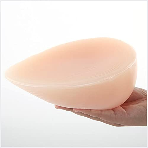 Tauzveok Faux Sein-S Silicone,Prothèse Mammaire en Silicone,Travesti Prothese Mammaire Fausse Poitrine pour Femme Renforceur De Coussin Sein Mastectomie pour Travestis,Natural,8XL 1400g