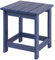 LZRS Adirondack - Mesa auxiliar cuadrada para exteriores, mesa de patio compuesta para piscina, mesas auxiliares de polietileno de alta densidad para patio trasero, piscina, compañero interior, fácil