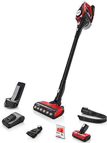 Bosch Unlimited Gen 2 ProAnimal Serie 8 BBS8214PET, Vertikaler Staubsauger, Rot, 0.4 liters, 76 Dezibel