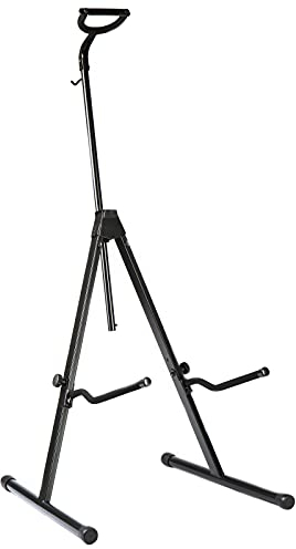 MUSIC STORE Cello Ständer, Faltbar, Höhenverstellbar, Schaumstoffpolsterung, Halterungshaken, Für 1/2-4/4 Cellomensur, Max. 117cm Höhe