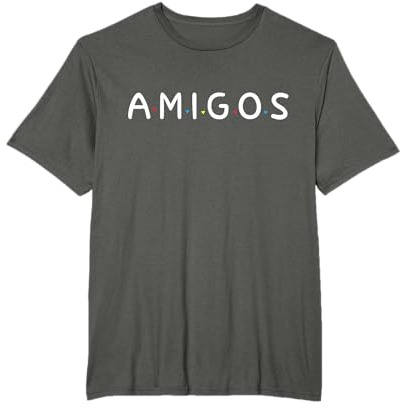 AMIGOS Spanisch Wort Bester Freund Lustig T-Shirt