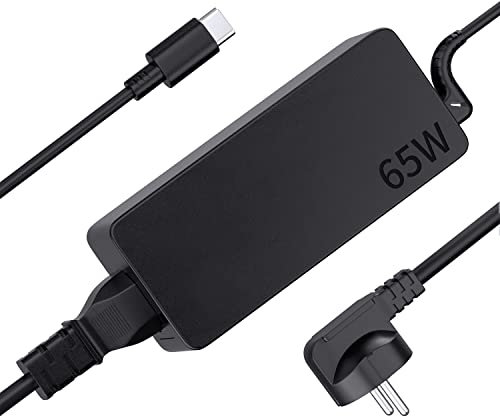 Chargeur pour Lenovo 65W USB-C Ordinateur Portable pour Lenovo Thinkpad X1 T14 T15 L13 L14 L15 E14 E15 T480 T480S T490 T580 T590 E480 E580 E590 X280 X380 L380 L480 Yoga Type-C Adaptateur Alimentation