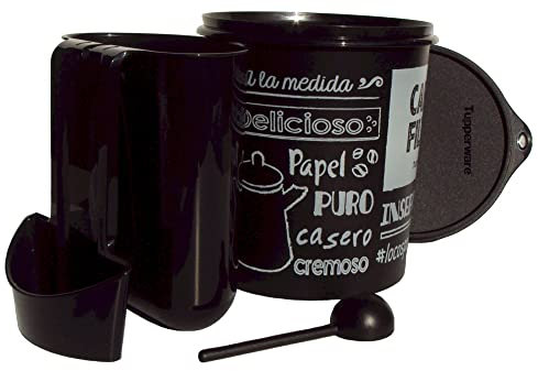 Tupperware Kaffeedose Filterhalter Schaufel 15c Kapazität Schwarz