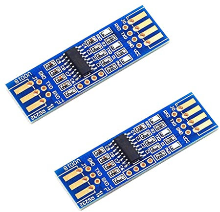 iHaospace 2 Stück TTL auf RS232 Modul RS232 Serieller Port auf TTL Konvertermodul Root Connector für Arduino Raspberry Pi