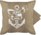 Kissenbezug - Statement - Heimathafen - Anker Ankerplatz - 50 x 50 cm - Beige Natur - Kissen maritim Statements mit bezug Maritime kissenbezüge sprüche Motiv sofakissen kissenhülle kissenhüllen