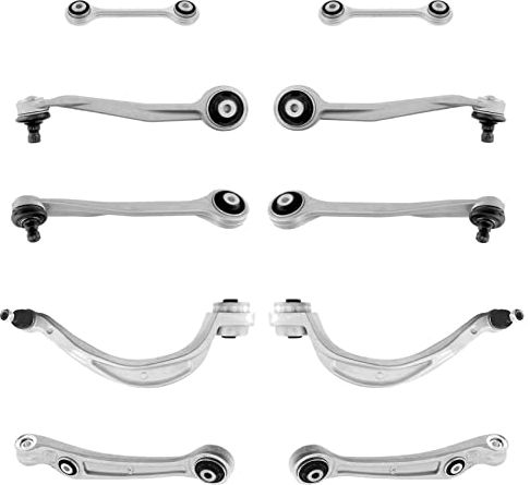 AJS Parts Querlenker Satz 10-Teile Vorderachse links rechts kompatibel mit Q5 8R A4 8K2 A5 8T3 Macan