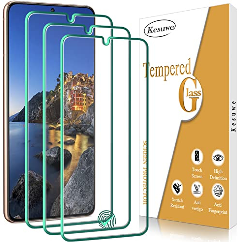 Kesuwe [3 Pièces] Verre Trempé pour Samsung Galaxy S21 Plus 5G, Compatible Empreinte Digitale ID, Film Protection écran, Ultra Résistant, Anti Rayures, Sans Bulles, HD Ultra Transparent