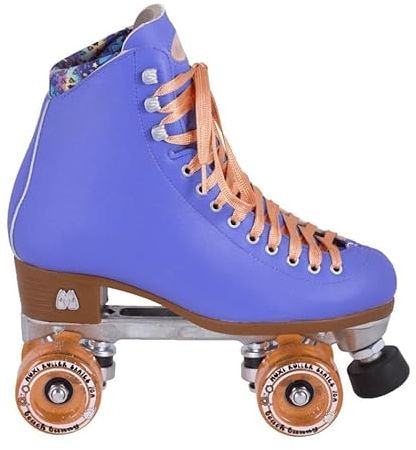 Moxi Quad Rollschuhe I Lolly Set I Beach I Jungle I Bunny I Größe 31-45 I Kinder I Mädchen I Frauen I Damen I Disco I Roller I Skates I Classic (Beach Bunny Periwinkle, US 8 / EU 39-40)