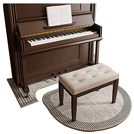 GRAEBA Upright Piano Rug Mat, Schalldichter Klavier Teppichschutz, rutschfeste Bodenmatte Teppich, 110X110Cm, 70X160Cm, 5Mm Dick/Style 3/70*160Cm