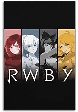 Nilynn Anime RWBY Poster für Schlafzimmer, Ästhetik, Bilderdruck, Leinwandbild, 20 x 30 cm, ungerahmt