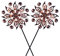 VEWOGARDEN Windspiel für den Außenbereich, Metall, Windrad, Kupfer-Windskulpturen und Spinner für Garten, Terrasse, Rasen (25,4 cm Durchmesser x 94 cm Höhe), 2 Stück