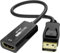 MT-VIKI 8K60Hz/4K120Hz DisplayPort auf HDMI Adapter, Unidirektionaler DisplayPort 1.4 zu HDMI 2.1 Adapter Vergoldeter Stecker Plug & Play Kompatibel für Desktop Laptop