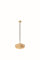 Zafferano, Pina Lampe mit Goldfarbenes Blatt, Kabellose, Wiederaufladbare Tischlampe mit Touch Control, Für den Innenbereich Geeignet, Dimmer, 2200-3000 K, Höhe 29 cm