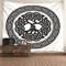 CEVAN Wandteppich Für Die Decke Wanddecke Groß Keltischer Knoten Wandteppich Quote Tapisserie Outdoor Kunst Dekorationen Decke Wandbehang Stoff Schwarz-Weiss 200x150cm
