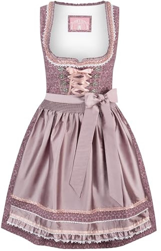 Stockerpoint Damen Dirndl Ruby I Größe 30-44 I Bequemes Trachtenkleid mit Schürze & liebevollen Details I Atmungsaktiv & pflegeleicht I Perfekt für Trachten & Festlichkeiten