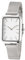 Women's Watch, Square Quartz Ladies Watches with Rectangular Case Mesh Stainless Steel Bracelet Wristwatch for Women (Silver)