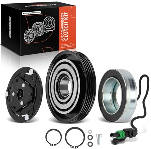 Frankberg Magnetkupplung Klimakompressor Benzin Replace #68401, 1322300011 | Kompatibel mit Smart Fortwo Coupe 451 1.0L, Cabrio 451 1.0L; SS96, 4 Rillen