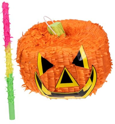 Toyvian 1 Satz Kürbis Piñatas Halloween-hängedekoration Mexikanische Piñatas Süßigkeiten-kürbis-piñata Kürbis-foto-requisite Halloween-partydekorationen Halloween-piñata Orange Papier