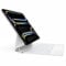 HOU Magic Keyboard für iPad Pro 13(M4) Zoll hülle mit Tastatur, QWERTZ,Click-Anywhere-Trackpad,7 Farben 3 Stufen hinterleuchtet,magnetisches Design,Weiß
