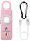 AMATHINGS Alarme de poche pour femme - 130 dB - LED rechargeable via USB-C - Porte-clés avec lumière stroboscopique et indicateur de niveau de batterie pour plus de sécurité - Alarme de poche très