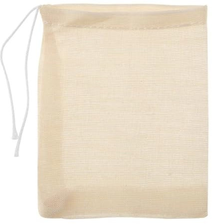 20Pcs Drawstring Tea Bags Filter Empty Teabags Cotton Muslin Bags for Spice Herbs Loose Tea Mulled Wine Infr Sieve 6 X 8 cm