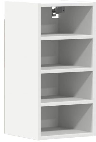 vidaXL Armario Colgante Cocina contrachapada Blanco 30x29,5x60 cm, Armario de Cocina, Armario, Armario de Pared, Armario de Almacenamiento, aparador