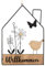 Logbuch-Verlag Haus Türkranz Willkommen Ostern Frühling Dekokranz Willkommensschild für die Haustür 17,5 x 25 cm