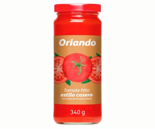 ORLANDO Hausgemachte gebratene Tomatensoße im Glas 340 g. 3er Packung.