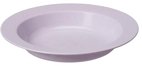 GastroMax Teller Tief 22 cm BIO | Lavendel | Picknick, Camping, Grillen, für drinnen/draußen | Hitzebeständig | Lebensmittelsicher und BPA-frei | Spülmaschinen- und mikrowellenfest | L22 x W22 x H4 cm