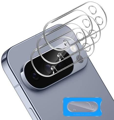 Aerku Kameraschutz für Google Pixel 10 Pro XL für Panzerglas [3 Stück] | 9H Härte HD Schwarz Kamera Schutzfolie Anti-Kratzen Schutzglas Kamera Panzerfolie
