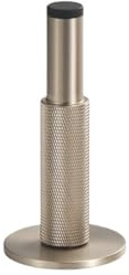 Brass Knurled Door Stops Bathroom Room Stopper Heavy Duty Floor Wall Mount Bumper Holder Catch Brushed Matt(Color 04)