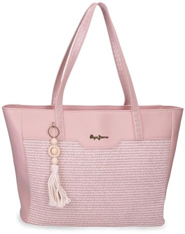 Pepe Jeans Clara Zaino, Borsa e Tracolla in Beige e Rosa, realizzati in Poliestere e PU – by Joumma Bags
