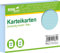 RNKVERLAG 114864 - Karteikarten kariert 5 mm, blau, DIN A6, 1 Packung à 100 Karten