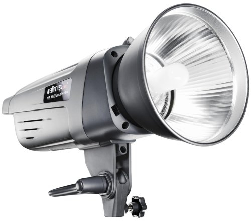 Walimex pro VE-400 Excellence Studioblitzleuchte mit integriertem Empfänger (Leistung 400 W, 150 W Einstelllicht, stufenlos regelbar von 1/1 bis 1/32)