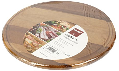 Bisetti 64002 Tagliere, Tondo, Legno, Acacia, 30 cm